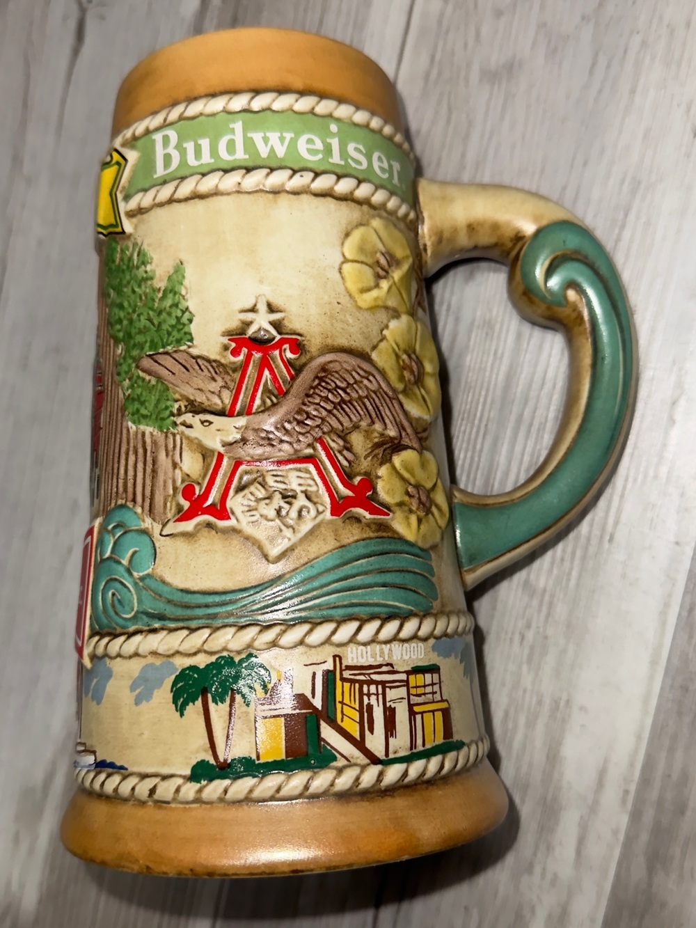 1981 Vintage Anheuser-Busch Budweiser California Limited Edition Beer Stein Mug - Picture 2 of 7